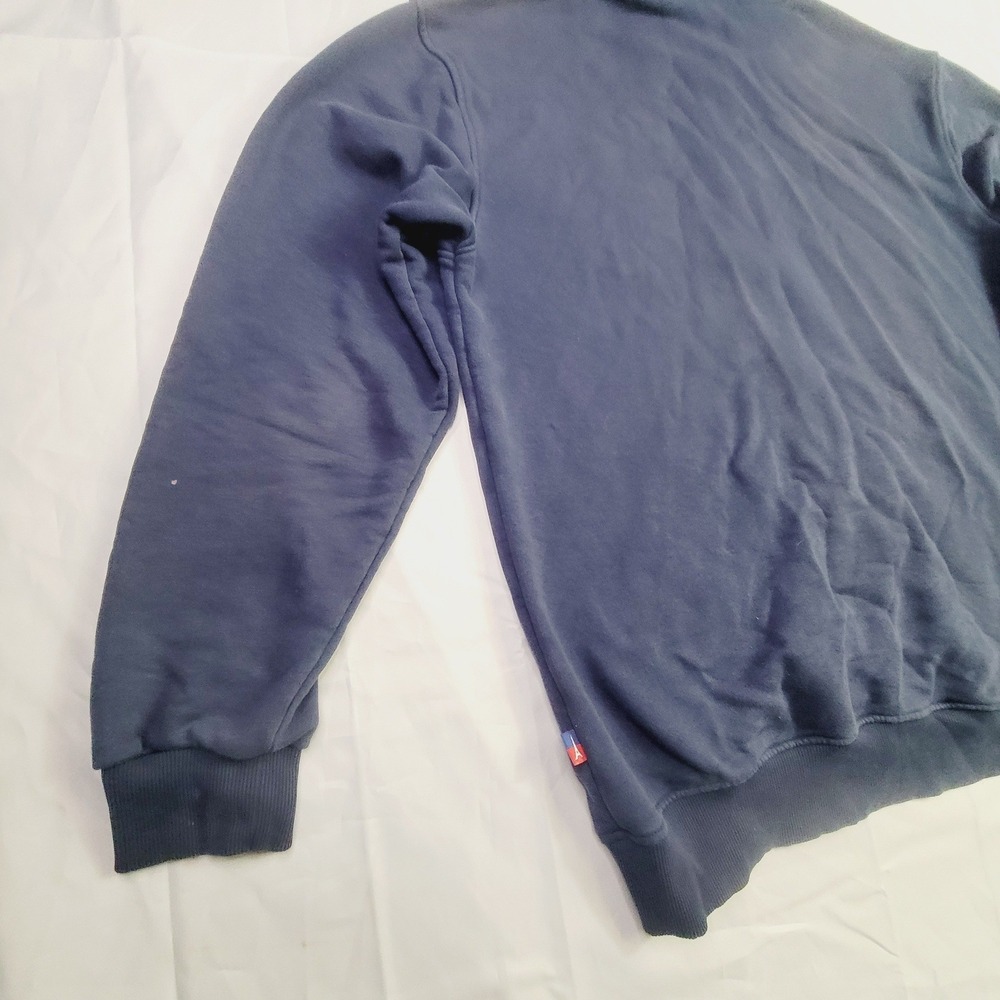 Air De Paris Men's XL Full Zip Hoodie Navy Blue Zipper Paris Shield Logo Q43 - Picture 10 of 15